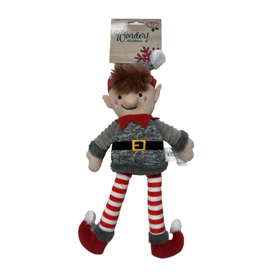 Wonder Christmas Long Leg Elfo de peluche para perros, , large Imagen numero 1