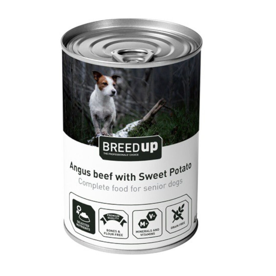 400 g Breed Up S&eacute;nior Ternera con Batatas lata para perros, , large Imagen numero 1