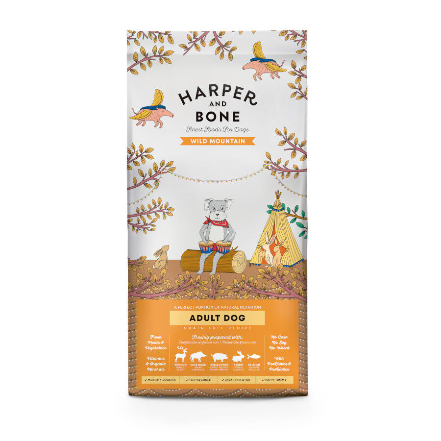 12 kg Harper & Bone Wild Mountain Pienso Carne y Pescado Adult para perros, , large Imagen numero 1