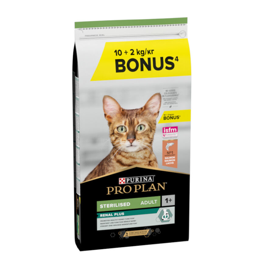 12 kg (10 + 2 kg &iexcl;gratis!) Pro Plan Adult Sterilized Salm&oacute;n Pienso para gatos, , large Imagen numero 1