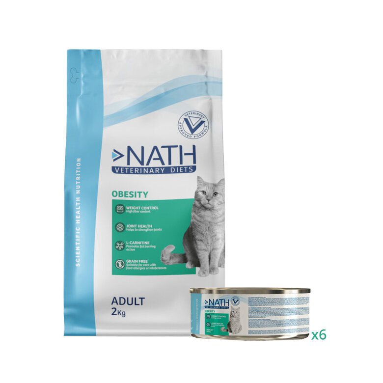 Pack Nath Obesity - pienso y comida húmeda para gato, , large image number null