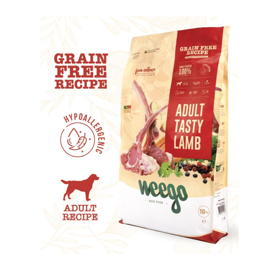 10 kg Weego Grain Free Adult Tasty Cordero pienso para perros , , large Imagen numero 2