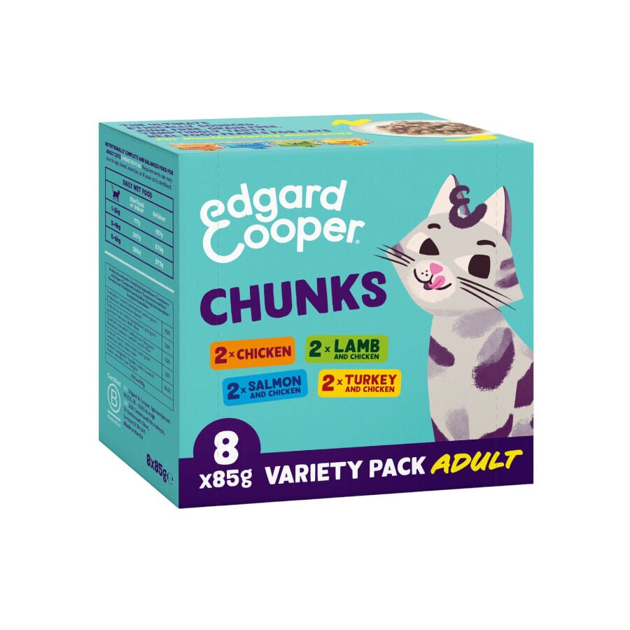 Edgard & Cooper Adult Trocitos en Salsa lata para gatos