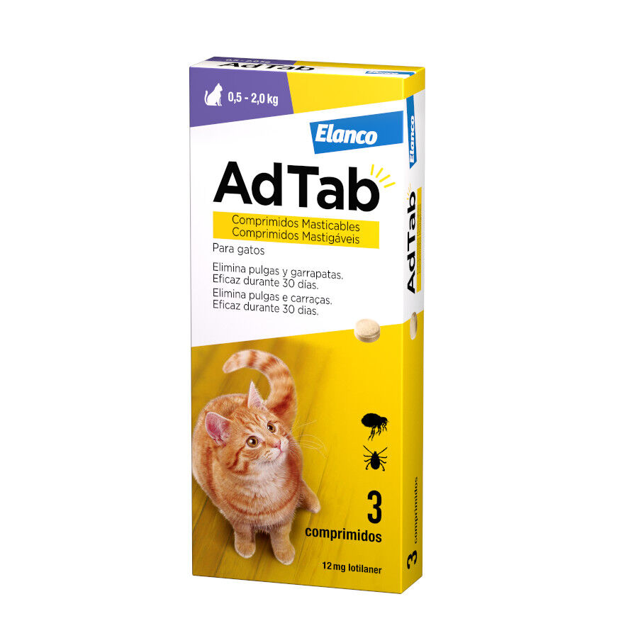 AdTab Comprimidos Masticables Antiparasitarios para gatos