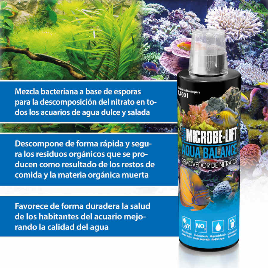 Microbe-Lift Aqua Balance Removedor de Nitratos para acuarios thumbnail