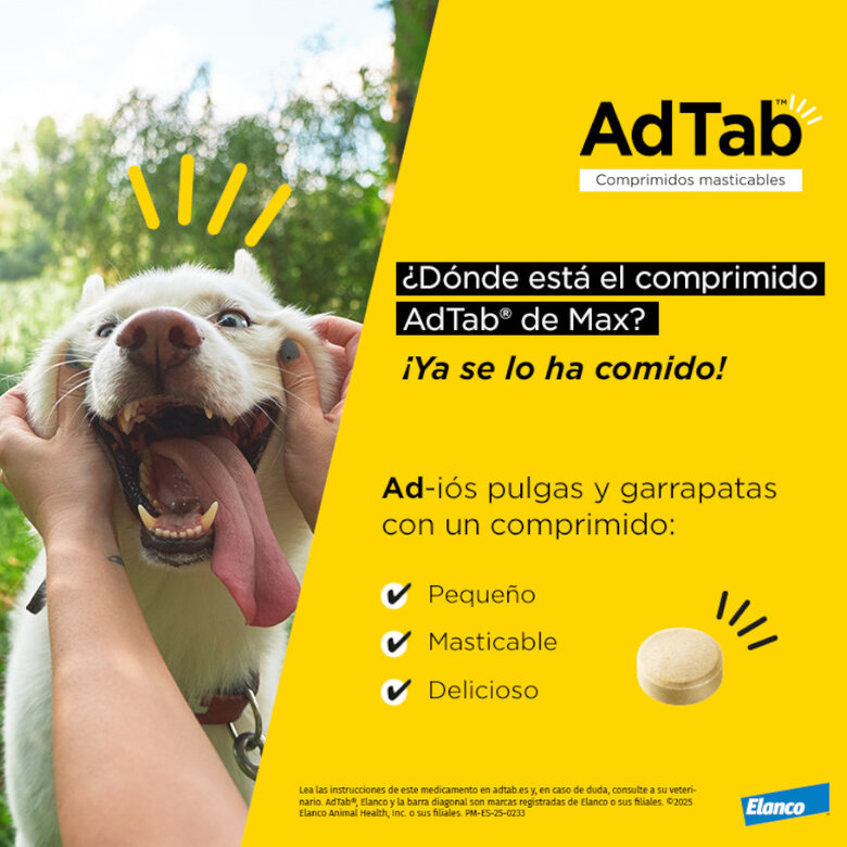 AdTab Comprimidos Masticables Antiparasitarios para perros,  Imagen numero 6 AdTab Comprimidos Masticables Antiparasitarios para perros, , large Imagen numero 6