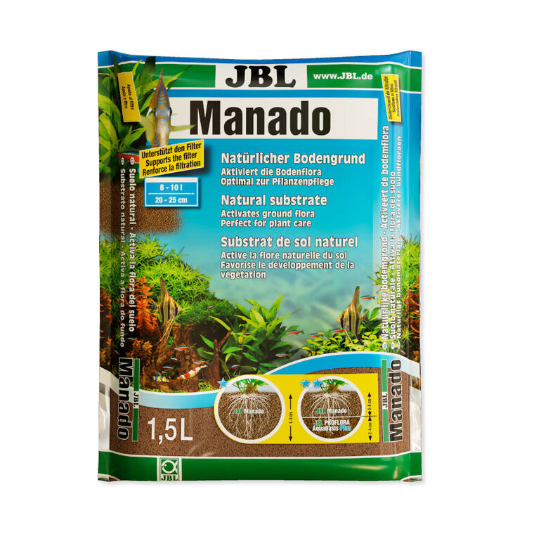 JBL Manado Sustrato natural para acuarios de agua dulce, , large image number null