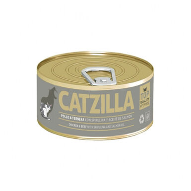 Catzilla Adult pollo y ternera lata para gatos