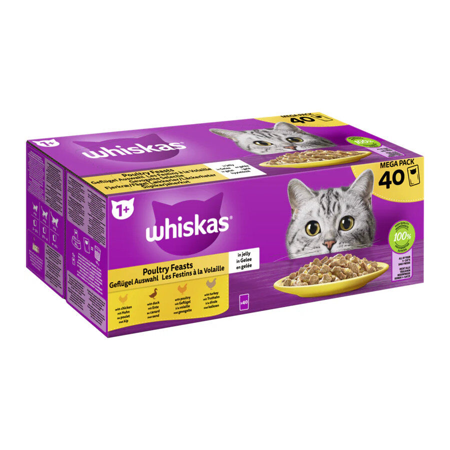 Whiskas Comida Húmeda Gelatina Aves de Corral para gatos