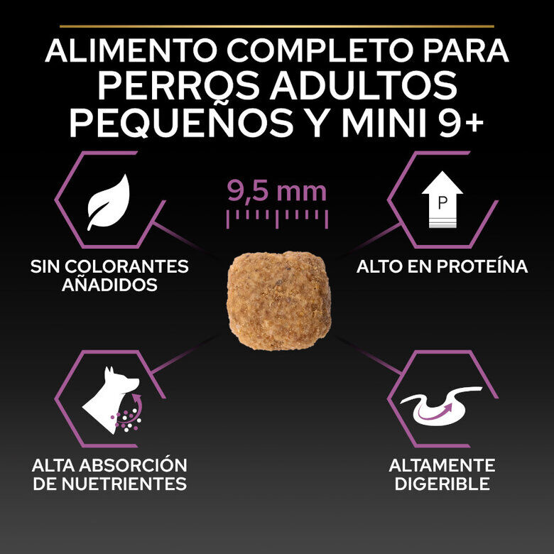 Pro Plan Adult Small y Mini Pollo pienso para perros Sénior +9 thumbnail