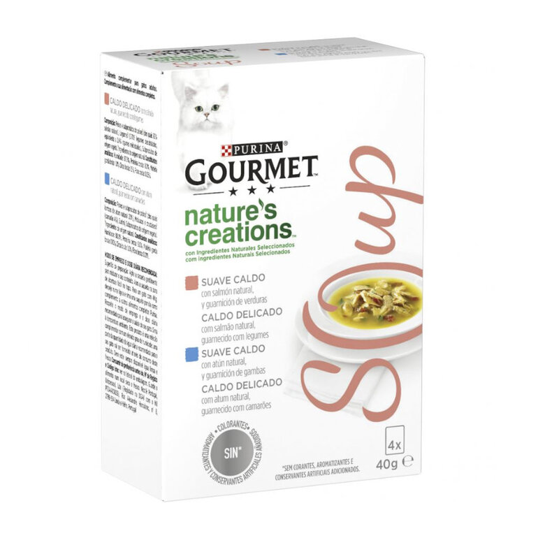4 sobres x 40 g Gourmet Nature's Creations Sopa de Salmón,  Imagen numero 1 4 sobres x 40 g Gourmet Nature's Creations Sopa de Salmón, , large Imagen numero 1