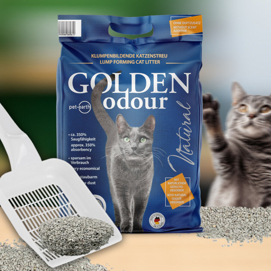14 kg Golden Odour Arena Aglomerante Absorbe Olores para gatos, , large Imagen numero 4