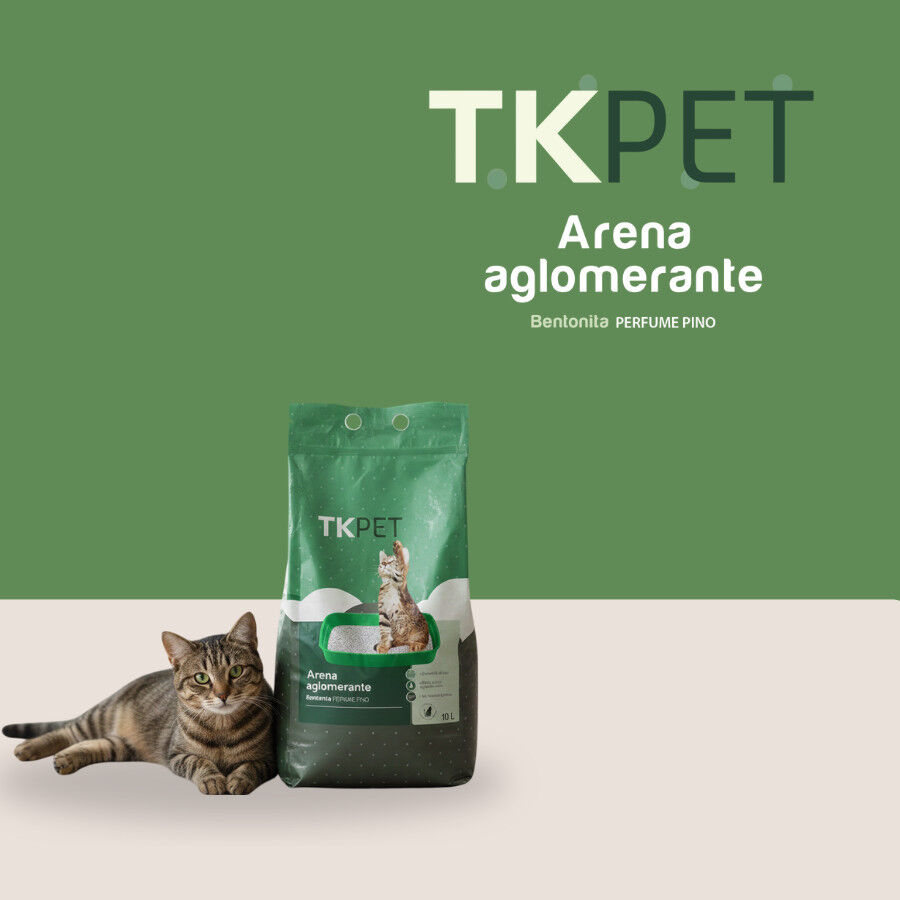 2 x 10 L TK-Pet Arena Aglomerante de Bentonita y Pino para Gatos &iexcl;Pack ahorro!, , large Imagen numero 5