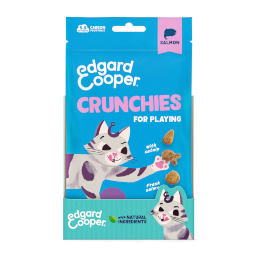Edgard &amp; Cooper Galletas Crunchies Salmon para gatos thumbnail