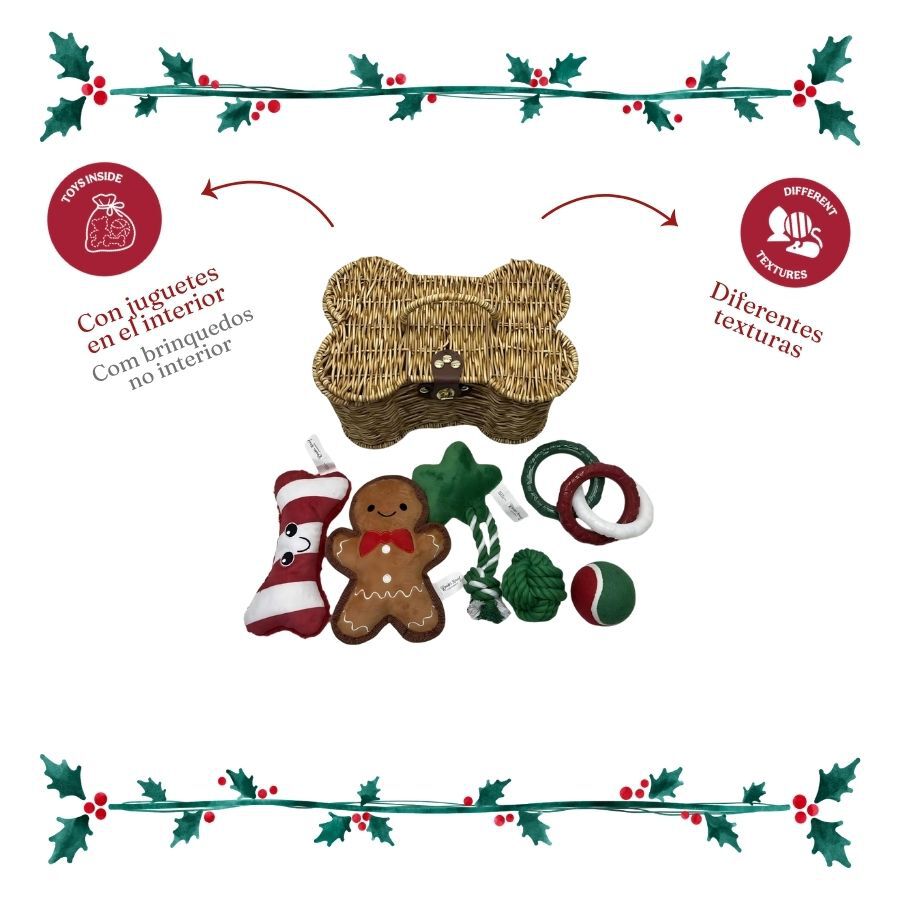 Wonder Christmas Cesta de Juguetes Premium Juguete para perros, , large Imagen numero 4