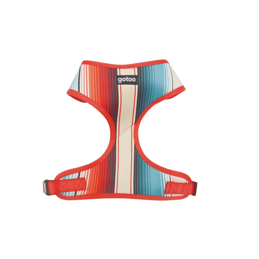 Gotoo Arn&eacute;s ajustable estampado de rayas multicolor para perros, , large Imagen numero 1