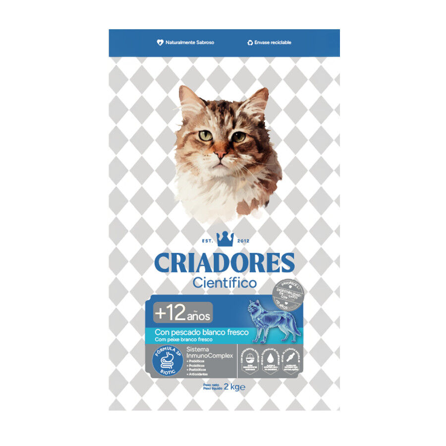 Criadores Científico Senior +12 Pescado pienso para gatos