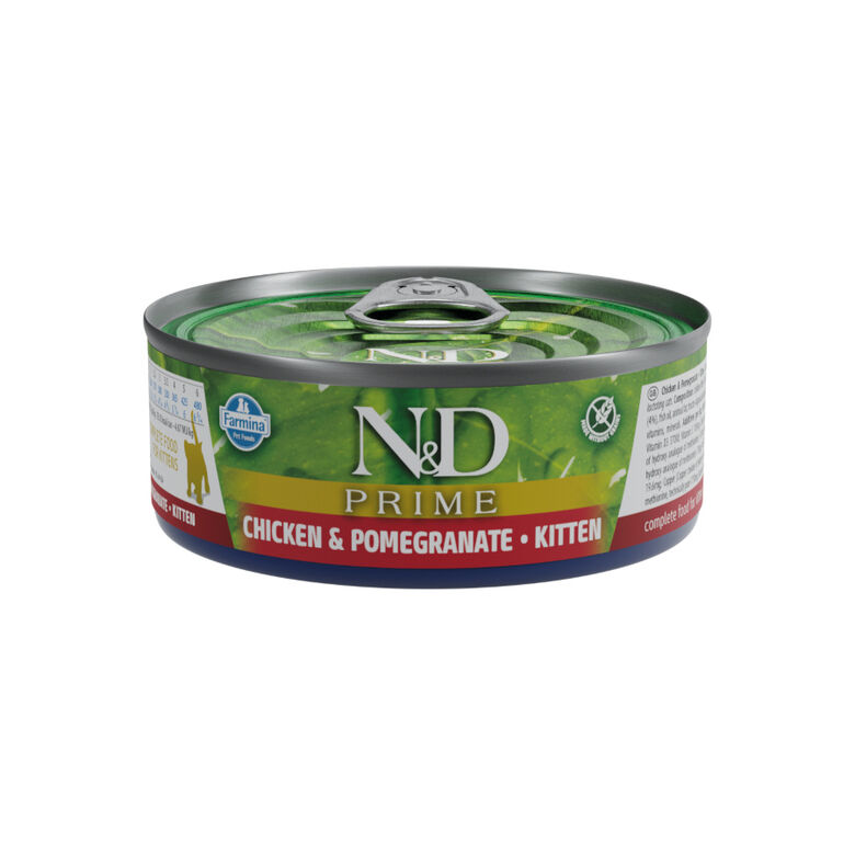 Farmina N&amp;D Prime Kitten Pollo y Granada lata para gatos