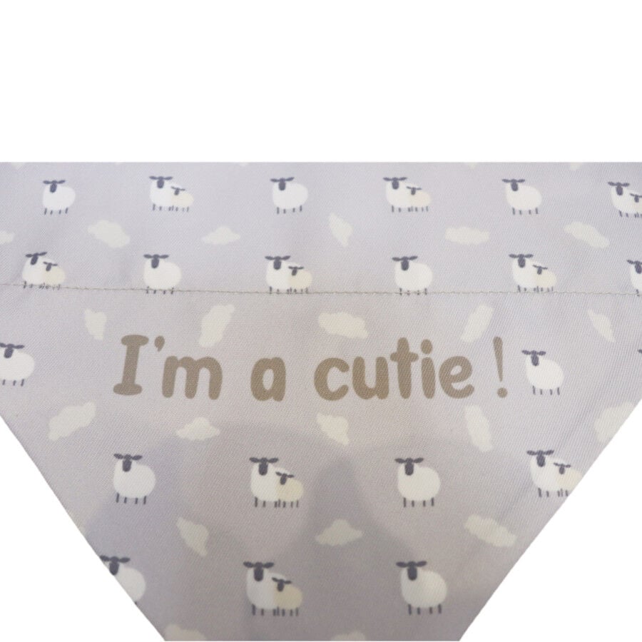 Gotoo Bandana estampada ovejitas gris para perros, , large Imagen numero 3