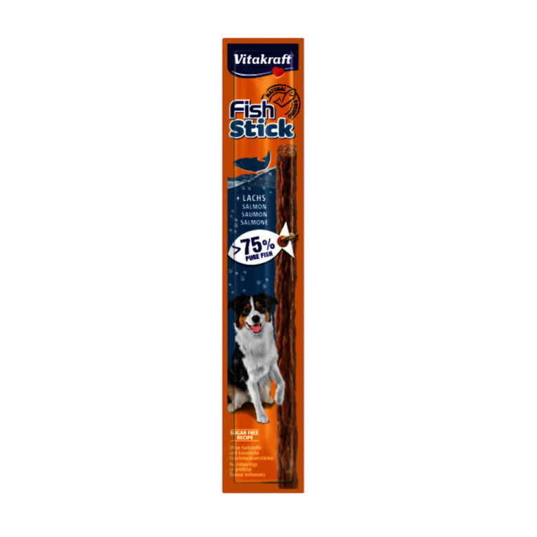 1 barrita Vitakraft Barrita Fish Stick de Salmón para perros,  Imagen numero 1 1 barrita Vitakraft Barrita Fish Stick de Salmón para perros, , large Imagen numero 1