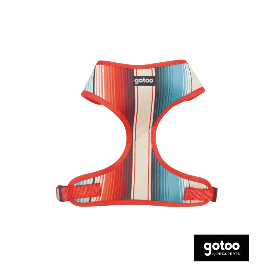 Gotoo Arn&eacute;s ajustable estampado de rayas multicolor para perros, , large Imagen numero 2