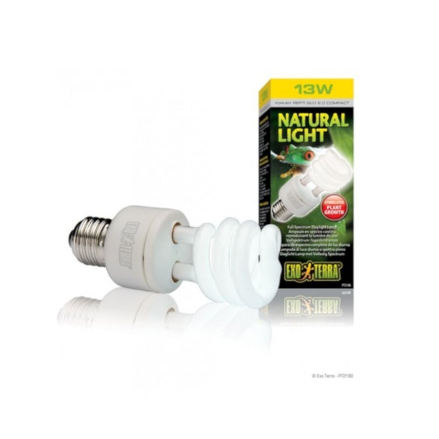 Exo Terra Natural Light Bombilla de Bajo Consumo UVA para terrario thumbnail