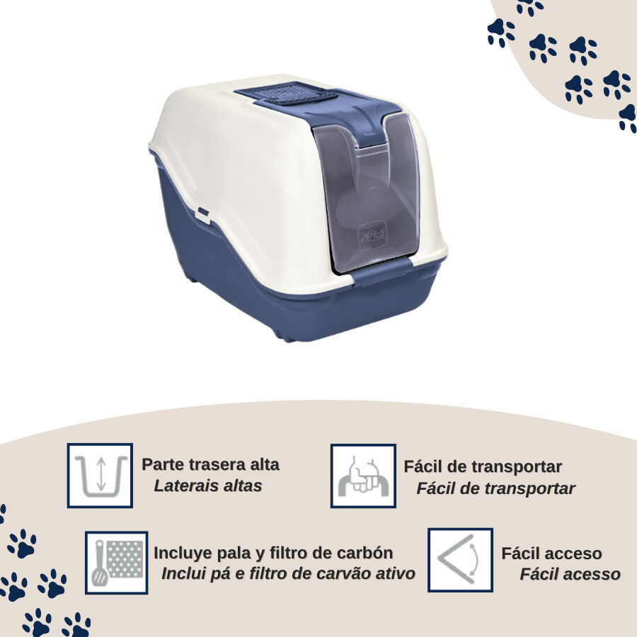 Nice Care Arenero Cerrado Netta Close Azul para gatos thumbnail