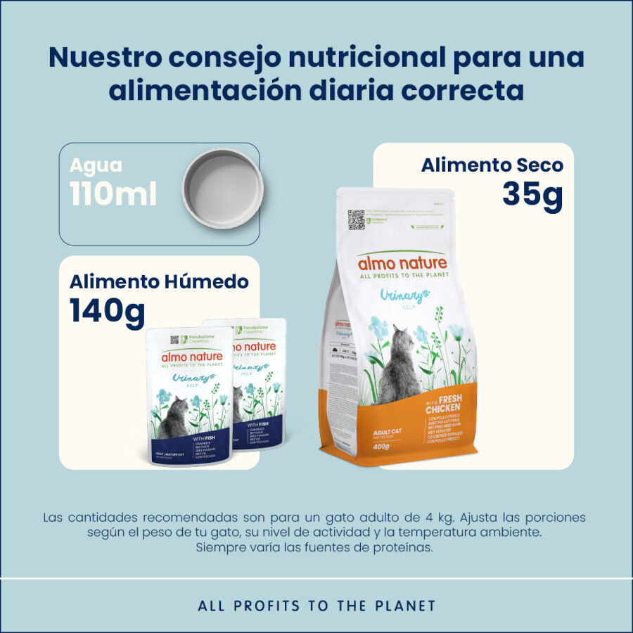 6 sobres x 70 g Almo Nature Urinary Help Pescado y Pollo sobre para gatos &ndash; Multipack, , large Imagen numero 3