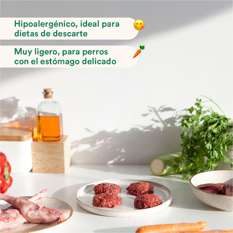 1 kg Wild Balance Men&uacute; Barf conejo con verduras comida congelada para perros, , large Imagen numero 4