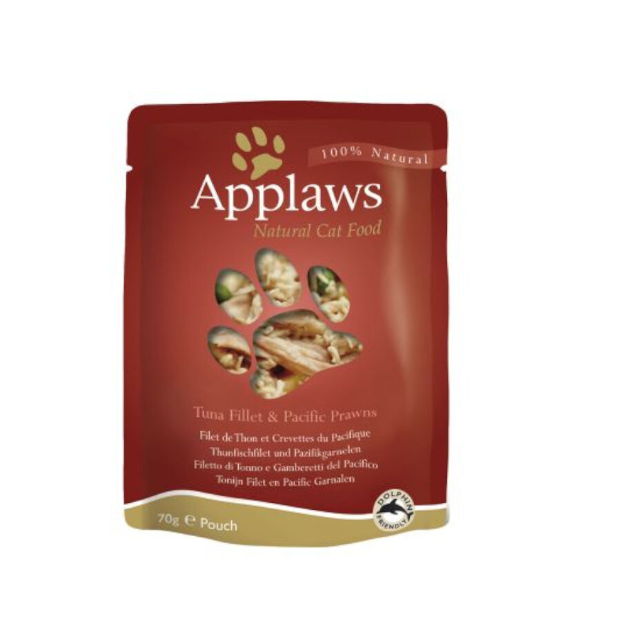 70 g Applaws At&uacute;n y Gambas sobre para gatos, , large Imagen numero 3