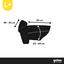 Gotoo Abrigo Impermeable Reflectante Negro para perros, , large indicador imagen numero 4