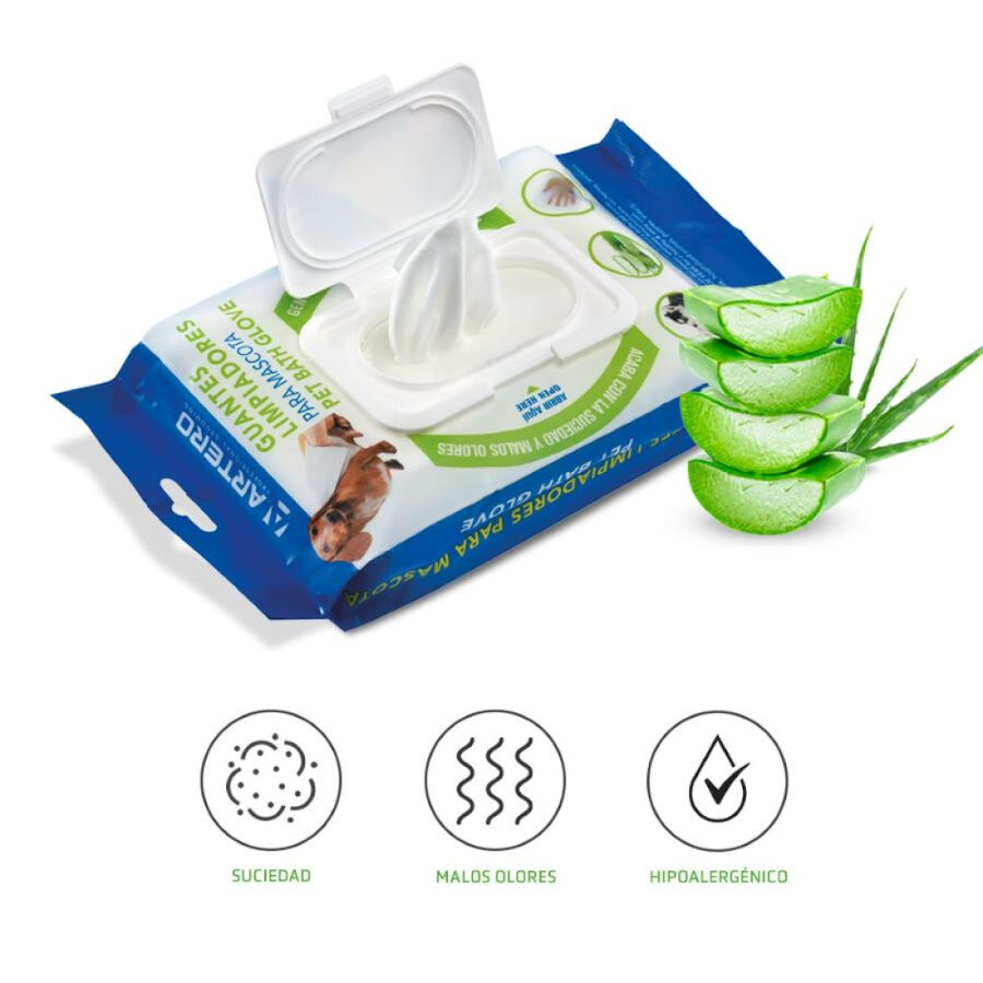 Artero Plis Plas Guantes H&uacute;medos para perros, , large Imagen numero 2