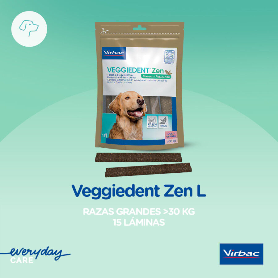 15 barritas Virbac L&aacute;minas Veggiedent Zen L para perros, , large Imagen numero 3