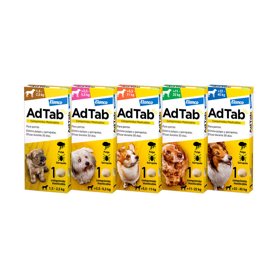 AdTab Comprimidos Masticables Antiparasitarios para perros, , large Imagen numero 9