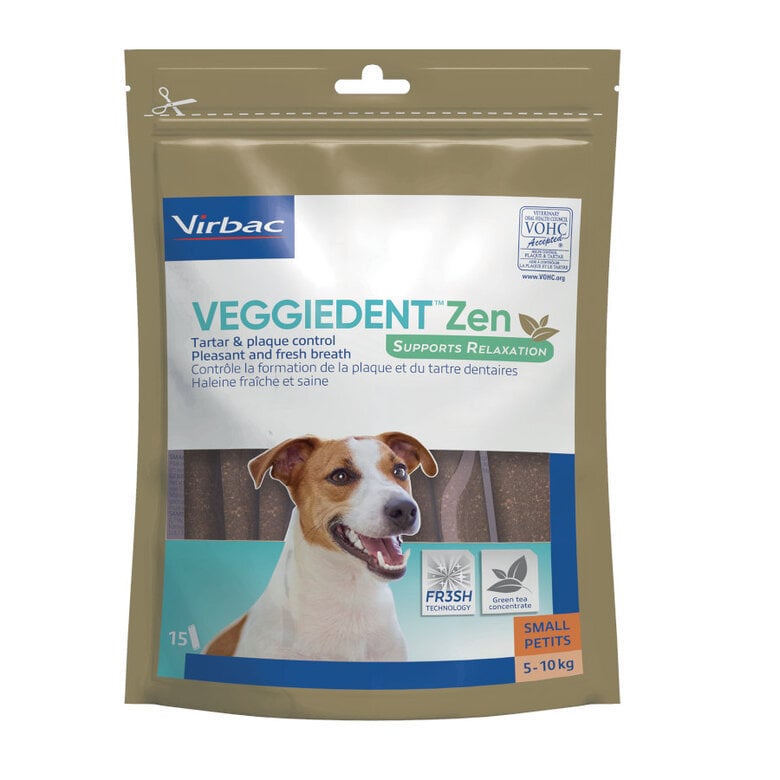 15 barritas Virbac Láminas Veggiedent Zen S para perros,  Imagen numero 2 15 barritas Virbac Láminas Veggiedent Zen S para perros, , large Imagen numero 2