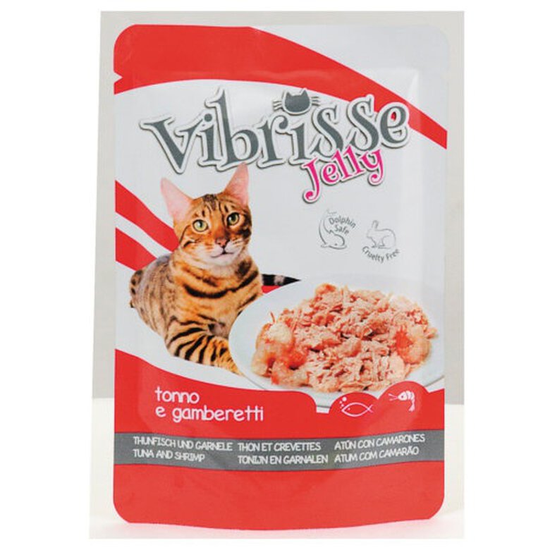 Vibrisse Jelly atún con camarones en gelatina gatos image number null