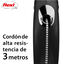 Flexi New Classic Correa de Cordón Extensible Negra para perros, , large indicador imagen numero 3