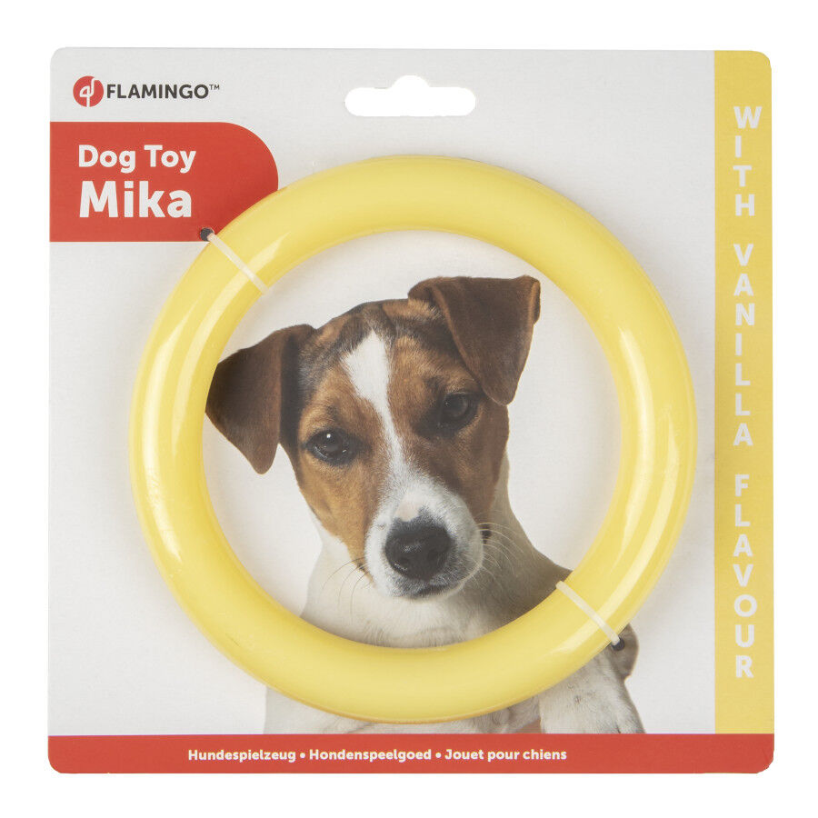 Flamingo Mika anillo dental con sabor a vainilla para perros, , large Imagen numero 2