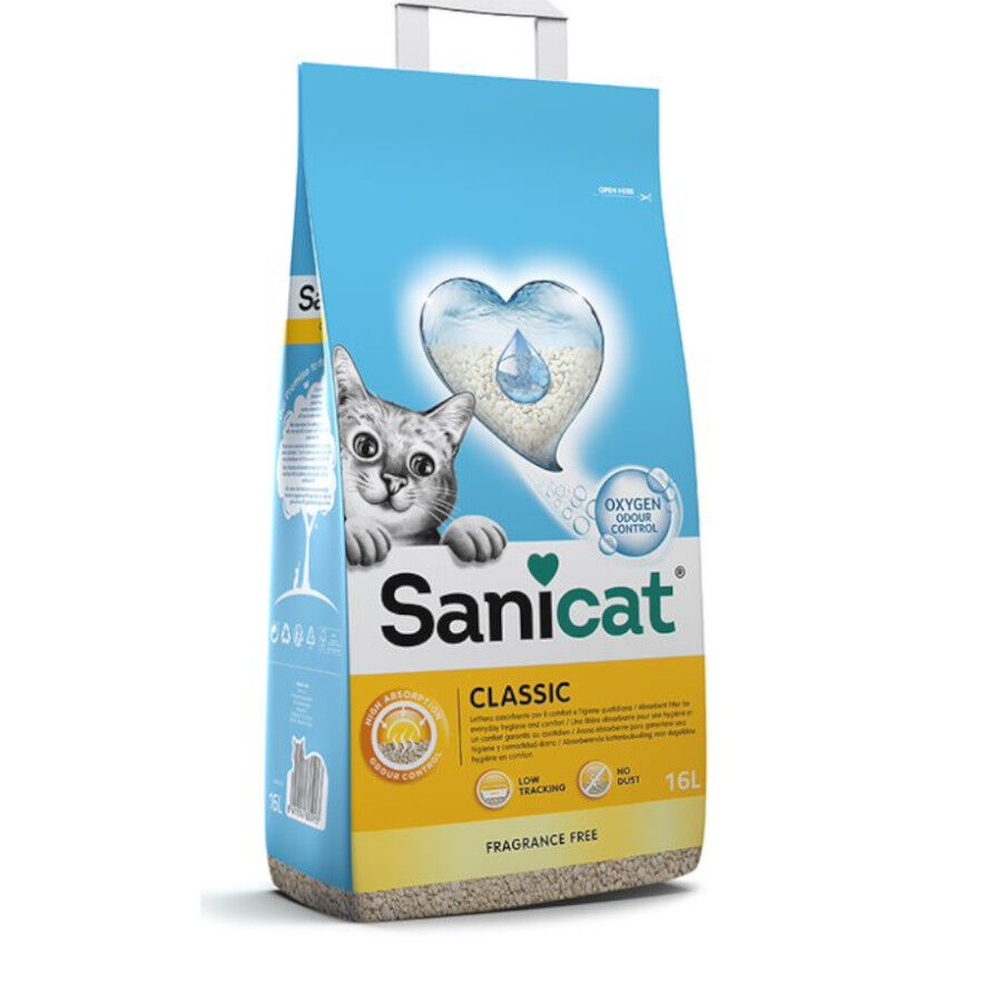Sanicat Classic Arena absorbente sin perfume para gatos
