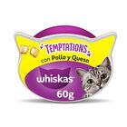 Whiskas Temptations Snacks Pollo y Queso para Gatos, , large image number null