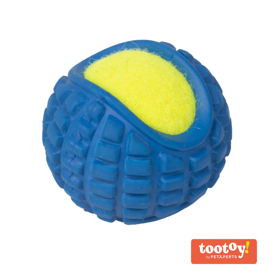 Tootoy! 2 in 1 tennis ball Blue Pelota de Ténis Azul para perros thumbnail