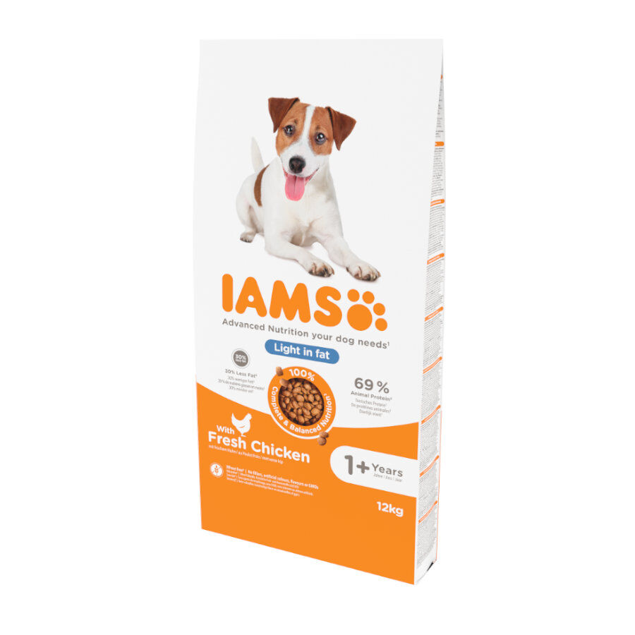 12 kg IAMS for Vitality Adult Light Pollo pienso para perros , , large Imagen numero 1