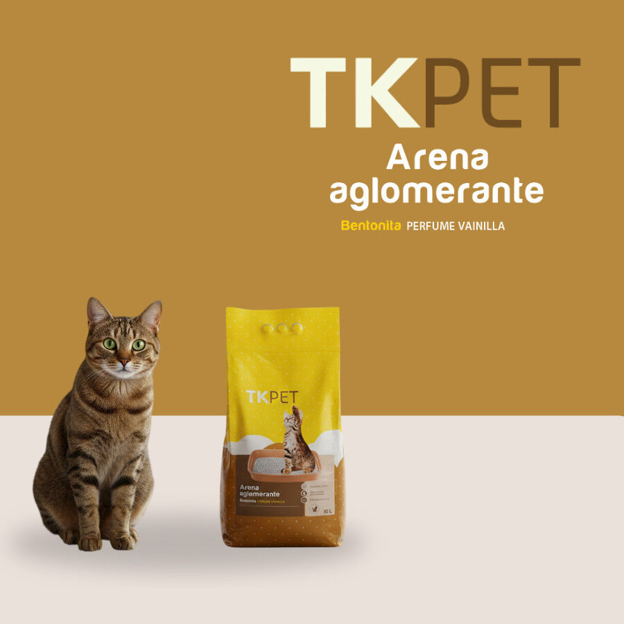 10 L TK-Pet Arena Aglomerante de Bentonita con aroma de vainilla para gatos, , large Imagen numero 5
