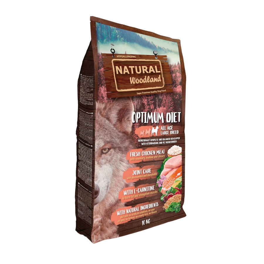 10 kg Natural Woodland Optimum Diet Hypoallergenic Pienso para perros, , large Imagen numero 1