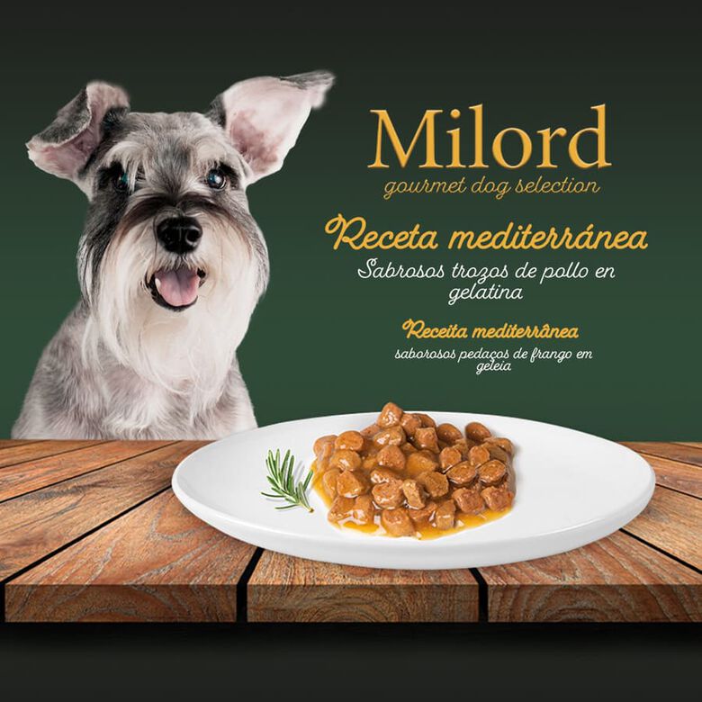 Milord Adult Pollo en Gelatina tarrina para perros thumbnail
