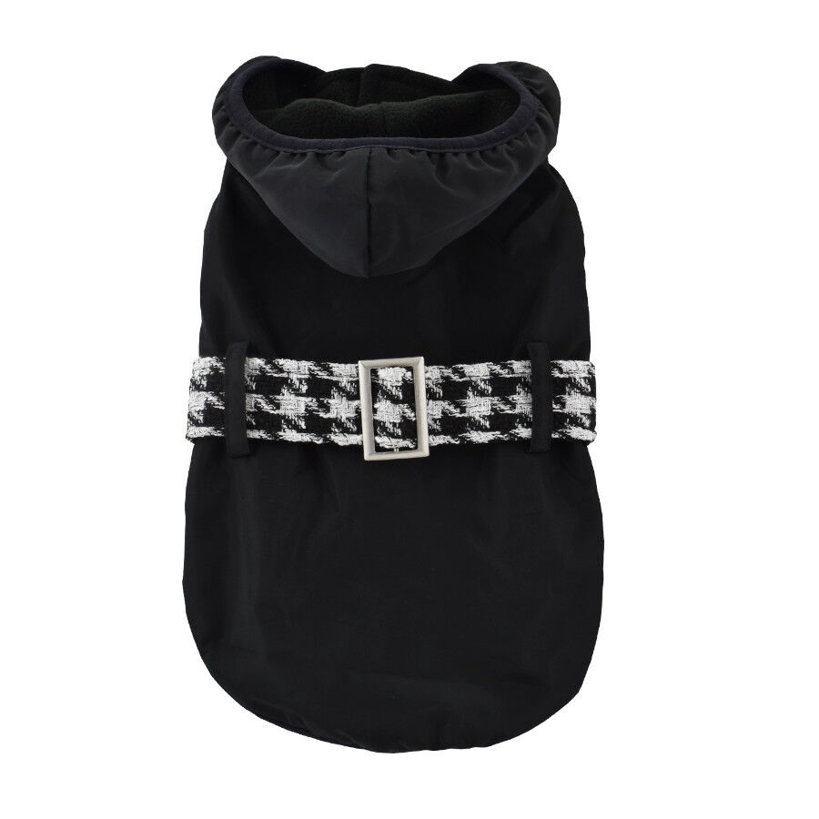 Outech Abrigo Negro con Cinturon para perros thumbnail