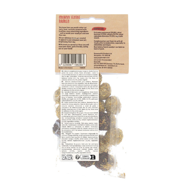 Rosewood Bolitas de Snacks Navideños para Roedores,  Imagen numero 4 Rosewood Bolitas de Snacks Navideños para Roedores, , large Imagen numero 4