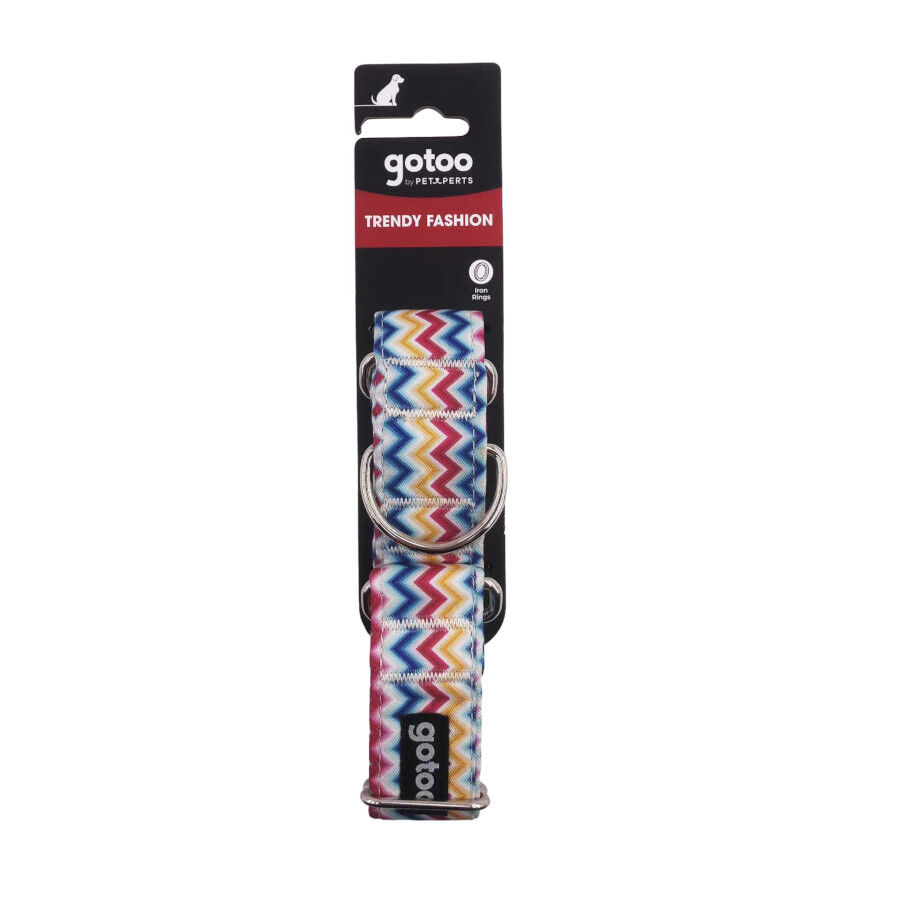Gotoo Collar martingale de rayas para perros, , large Imagen numero 4
