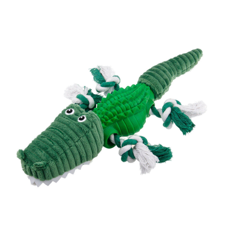 Tootoy! Stretch Crocodile Cuddler peluche dispensador de snacks para perros, , large Imagen numero 2