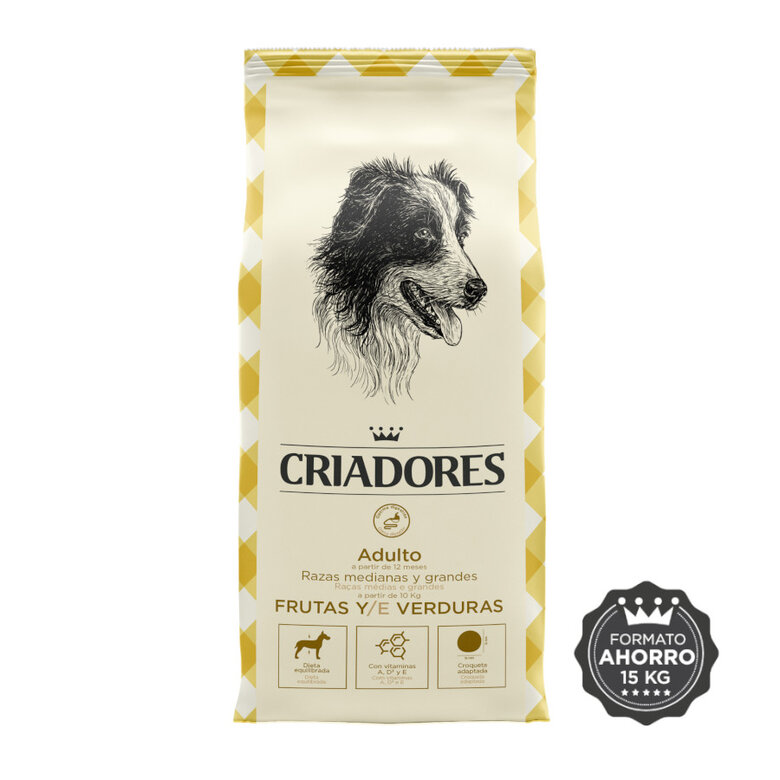 Criadores Adulto Frutas y Verduras pienso para perros de razas medianas y grandes, , large image number null